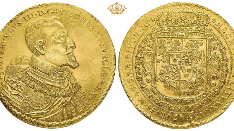 Polska złota moneta 100 dukatów z 1621 r. sprzedana w Oslo za rekordowe 19,2 mln NOK | localmarket.no